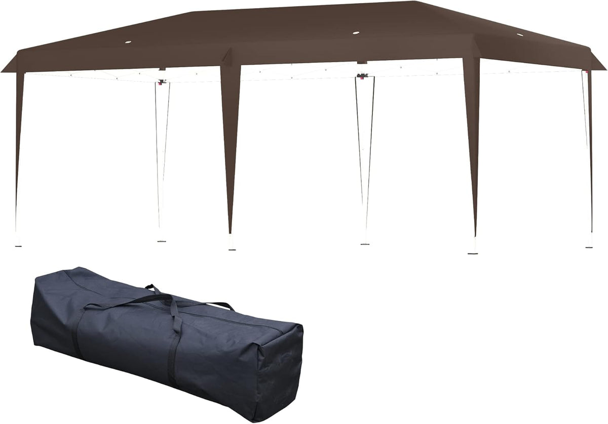 10' x 20' Heavy Duty Pop Up Canopy with Carry Bag, Blue L38666