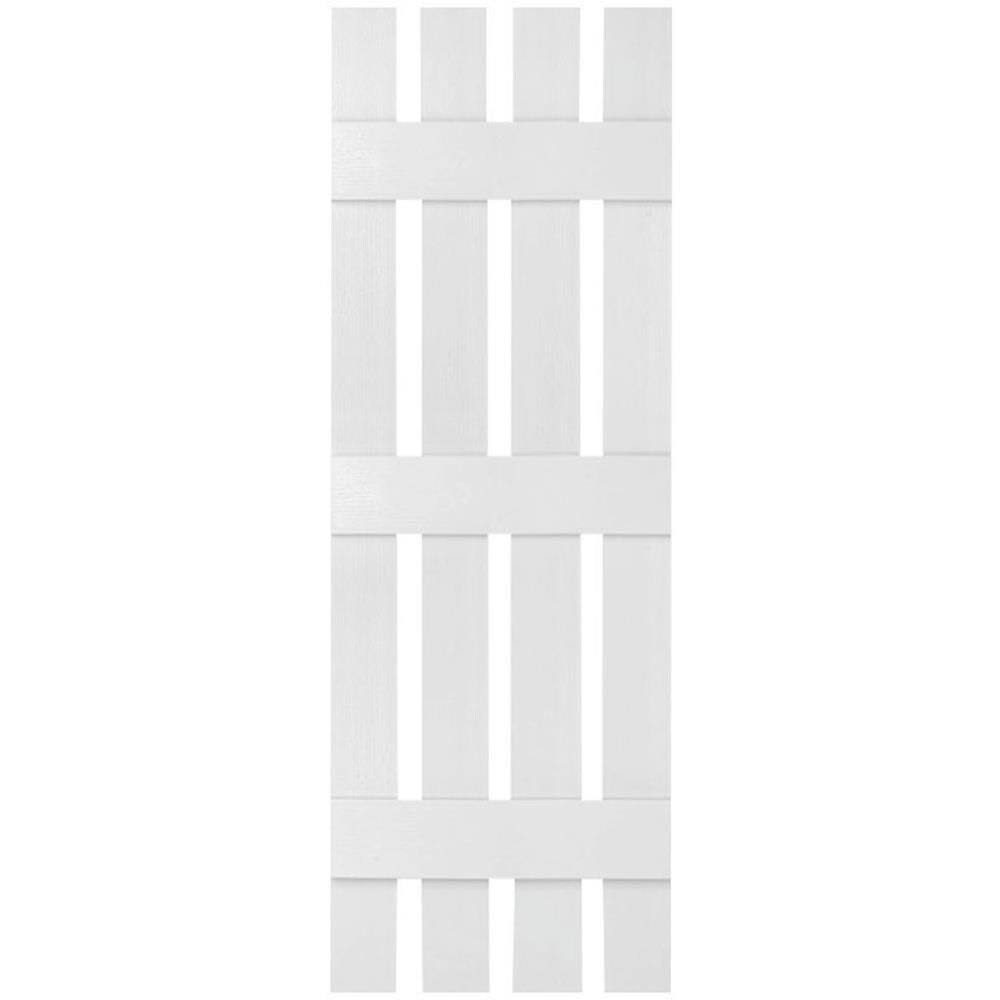 White Vinyl Board-n-Batten Shutters N794