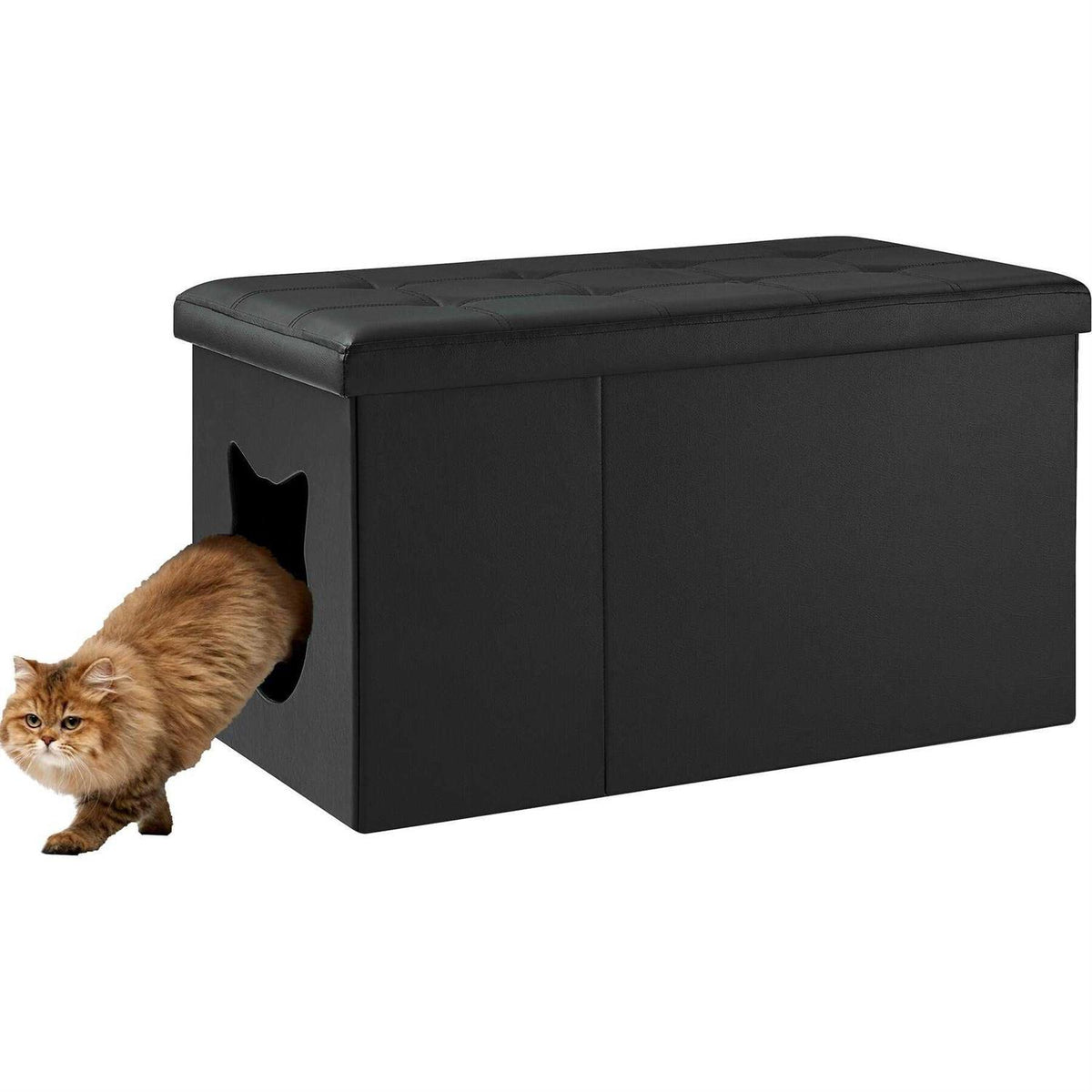 Cat Litter Box Enclosure Bench Ottoman T637