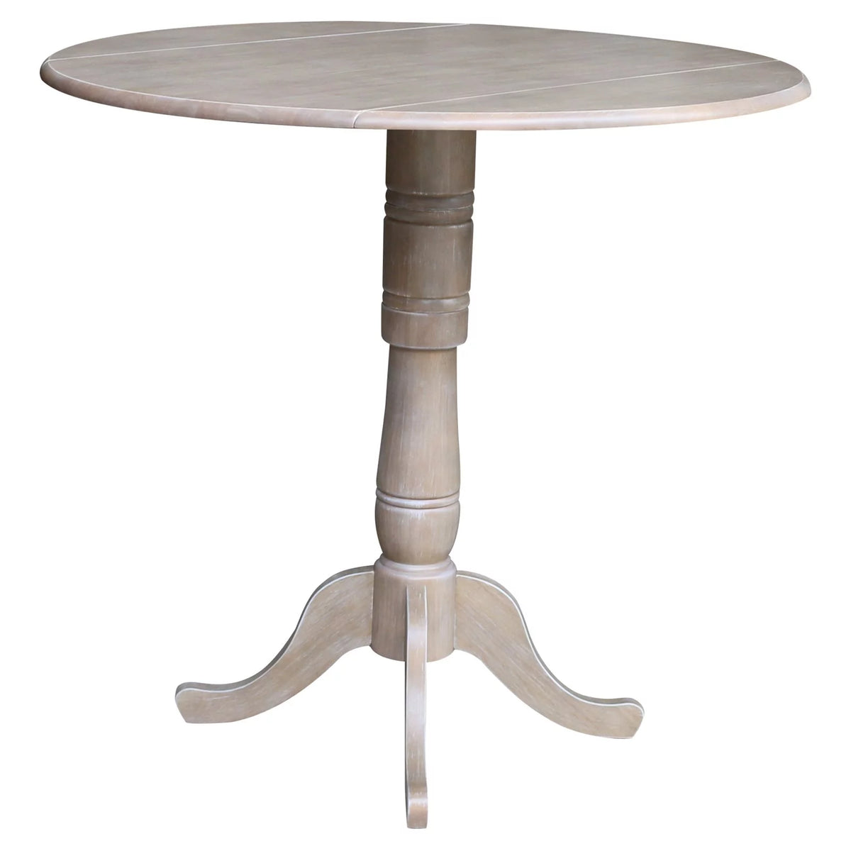 42" Round Dual Drop Leaf Pedestal Table J1422