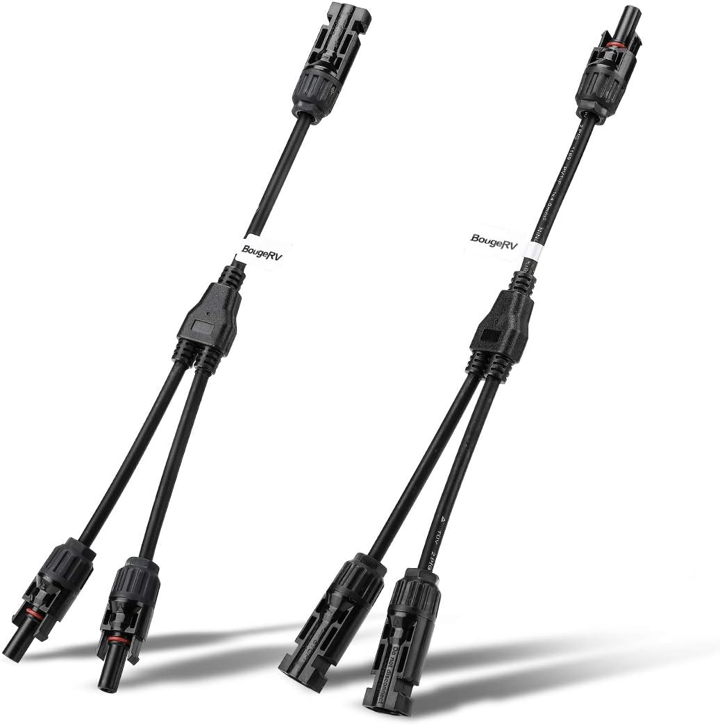 Solar Connectors Y Branch Parallel Adapter Cable Pack of 2 R86420