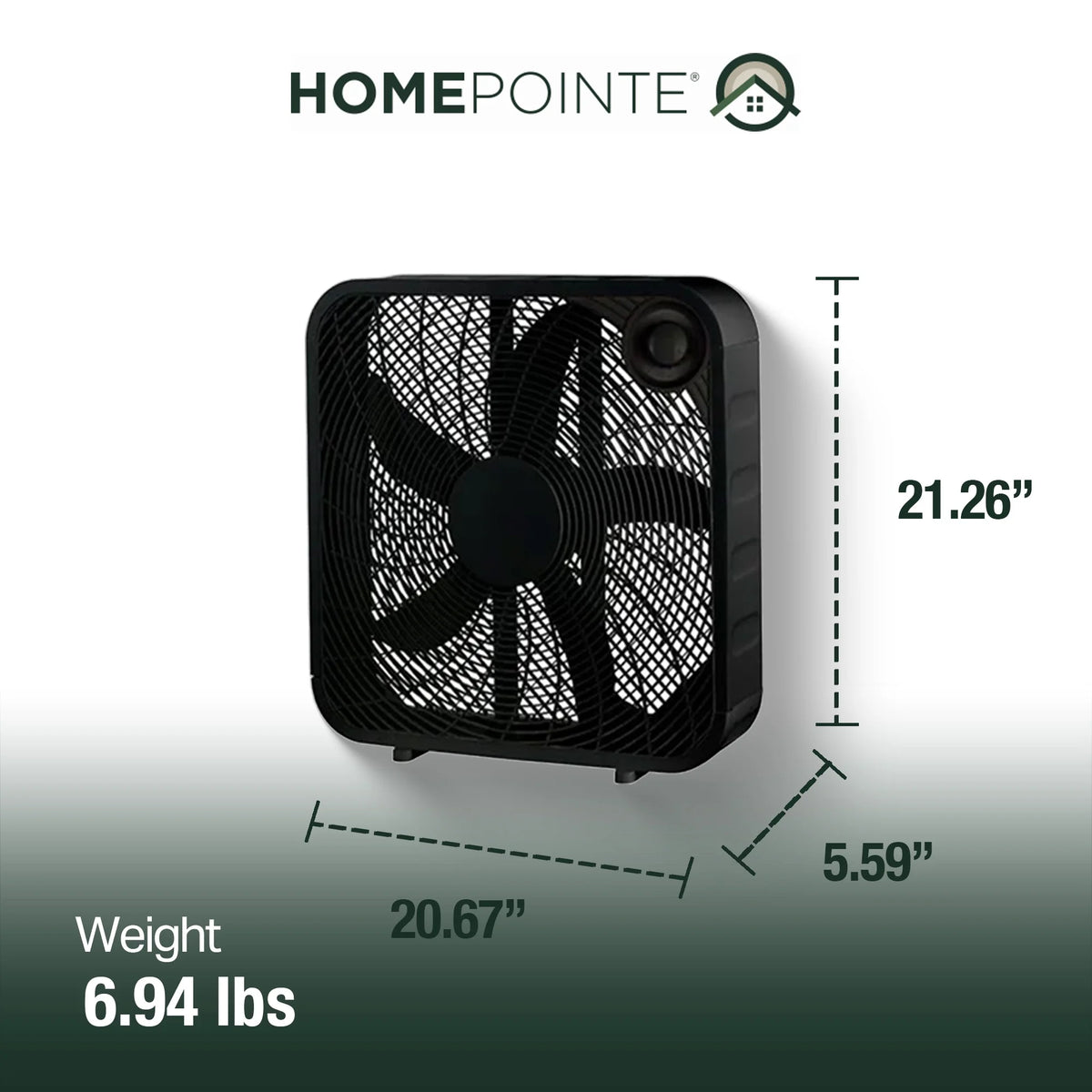 3 Speed 20 Inch Box Fan Y180927