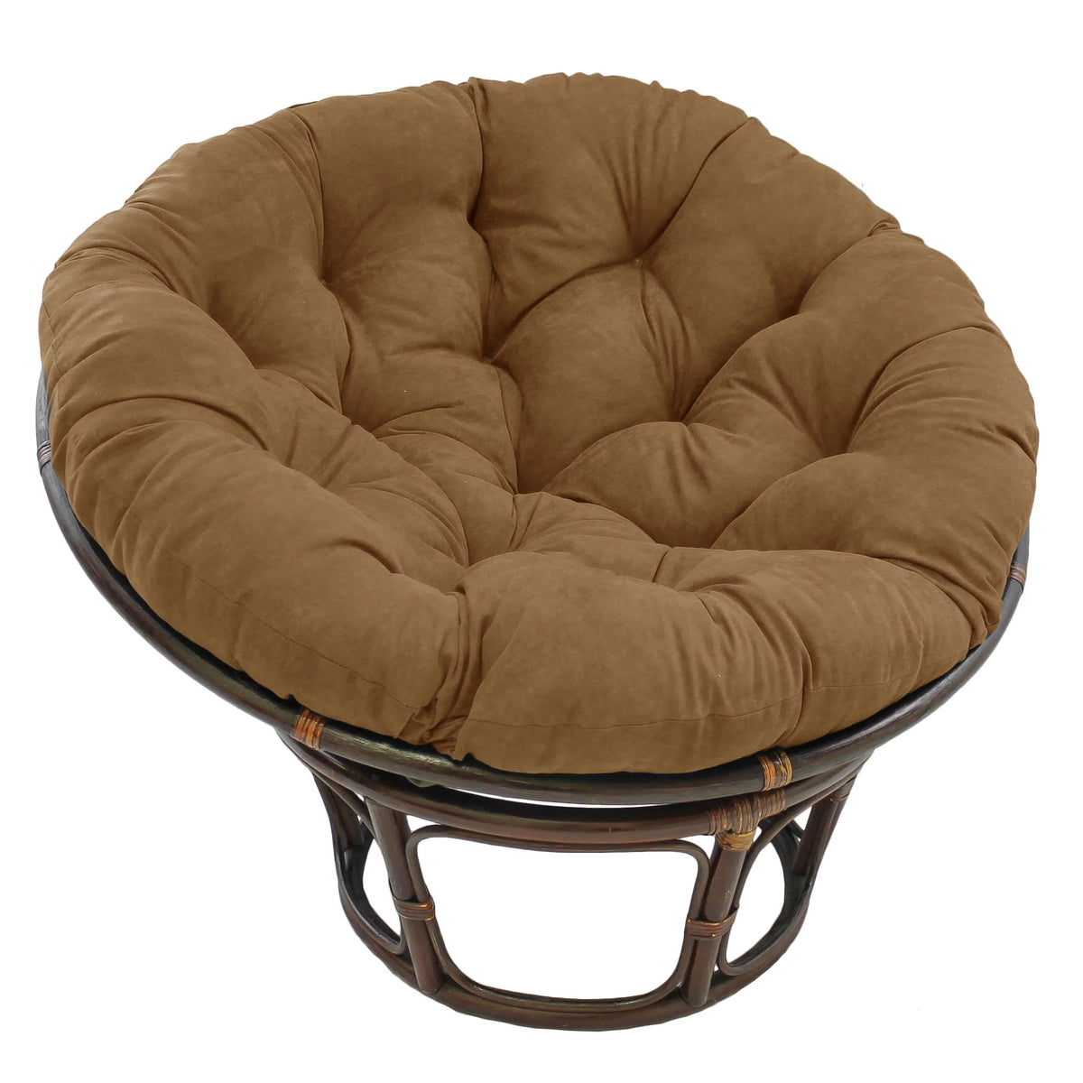 44 in. Solid Microsuede Papasan Cushion B183