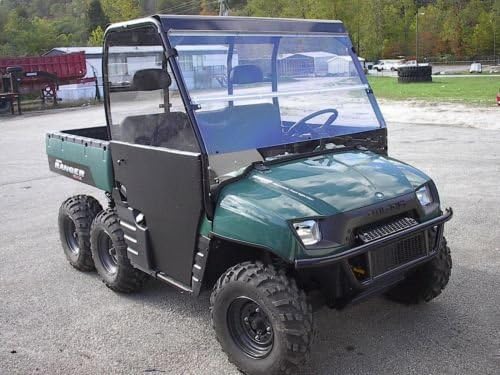 Polaris Ranger 800 700 Clear Folding Windshield 1/4 Thick Polycarbonate G515356