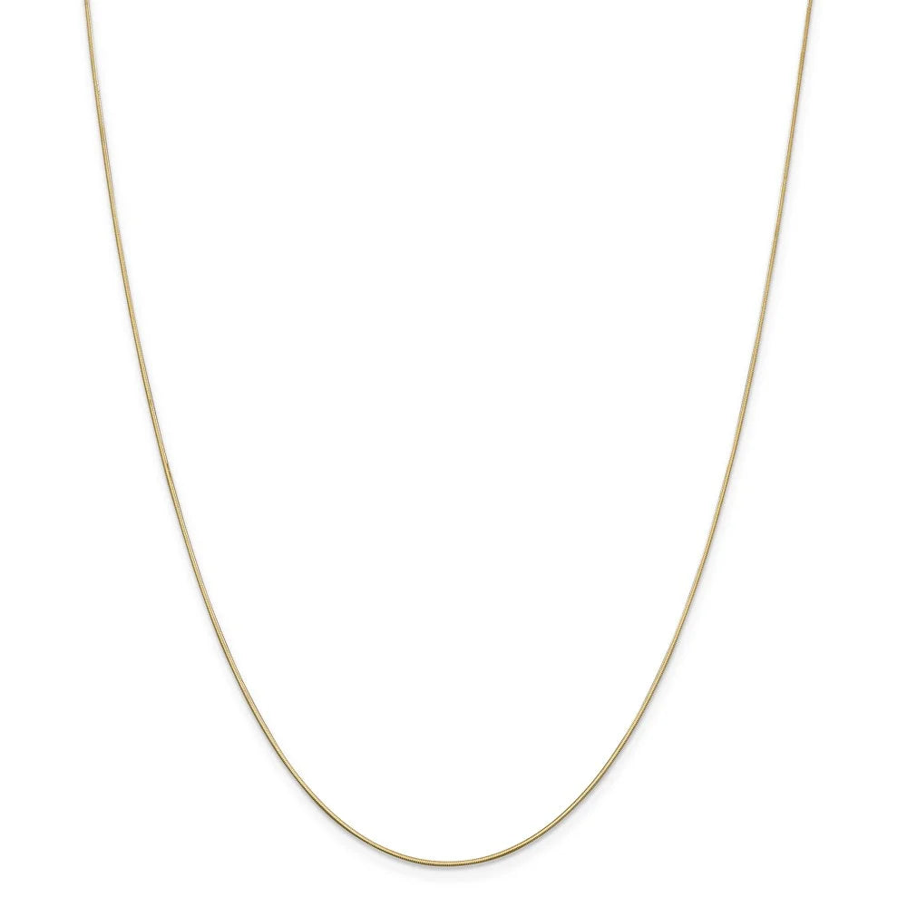 14kt Yellow Gold Octagonal Snake Chain 20 inch Lobster Clasp V993184