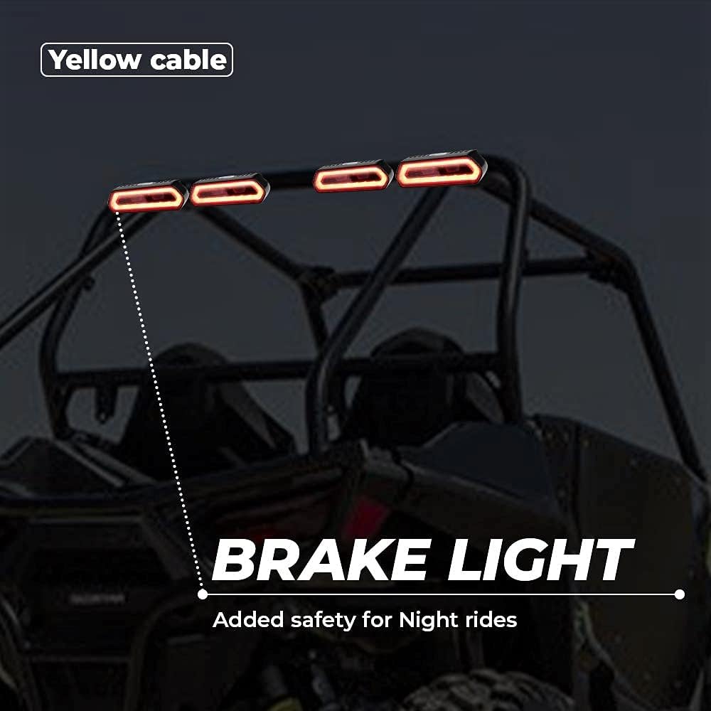 LED Tail Light Bar with 5 Modes for 1.75'' to 2 Roll Bar L64538
