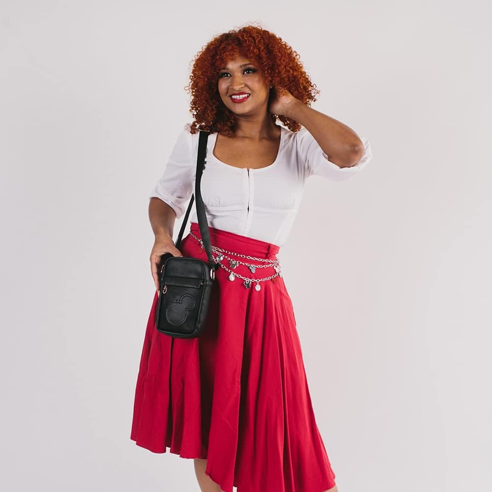 Black Vegan Leather Cross Body Bag O49440