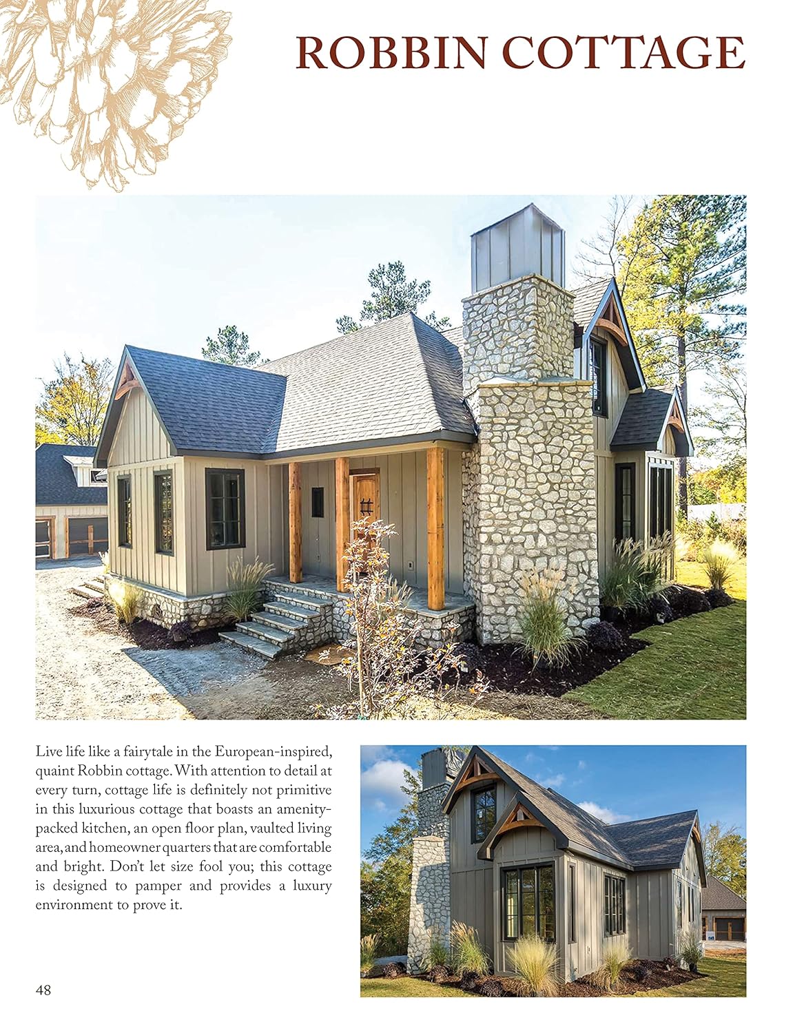 200+ Cottages, Cabins, A-Frames, Vacation Homes, Apartment Garages, Sheds & More Catalog of Plans T83353