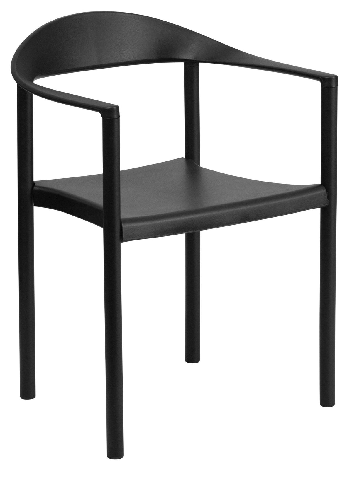 Black Plastic Stack Chair K7882