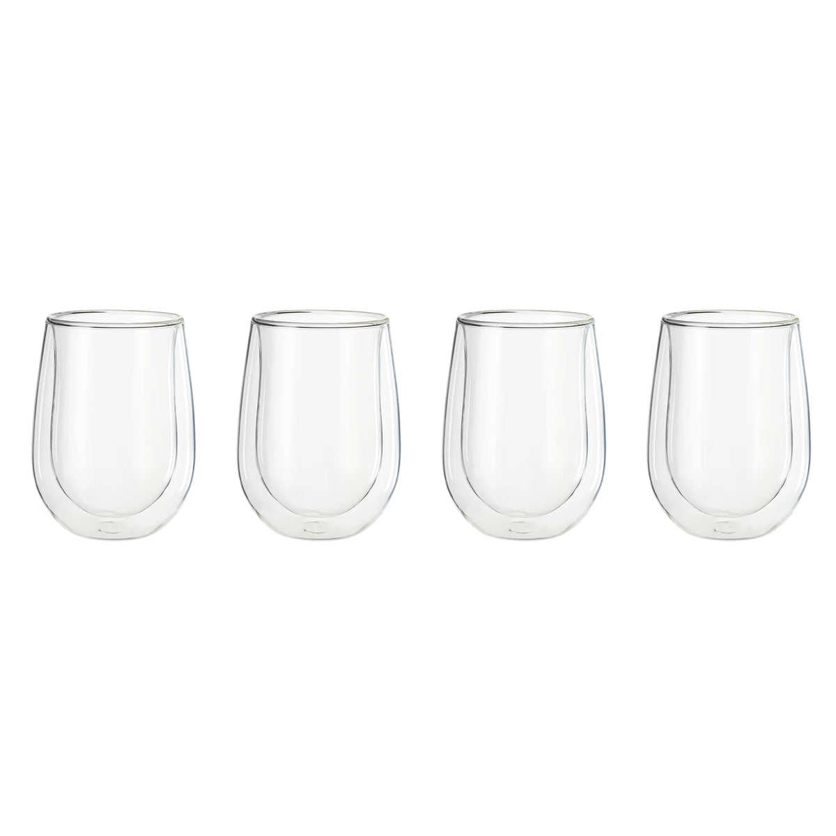 4-pc Double-Wall Stemless White Wine Glass Set Q155386