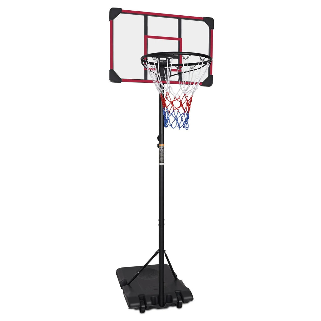 Height Adjustable Portable Basketball Hoop with Wheels B696