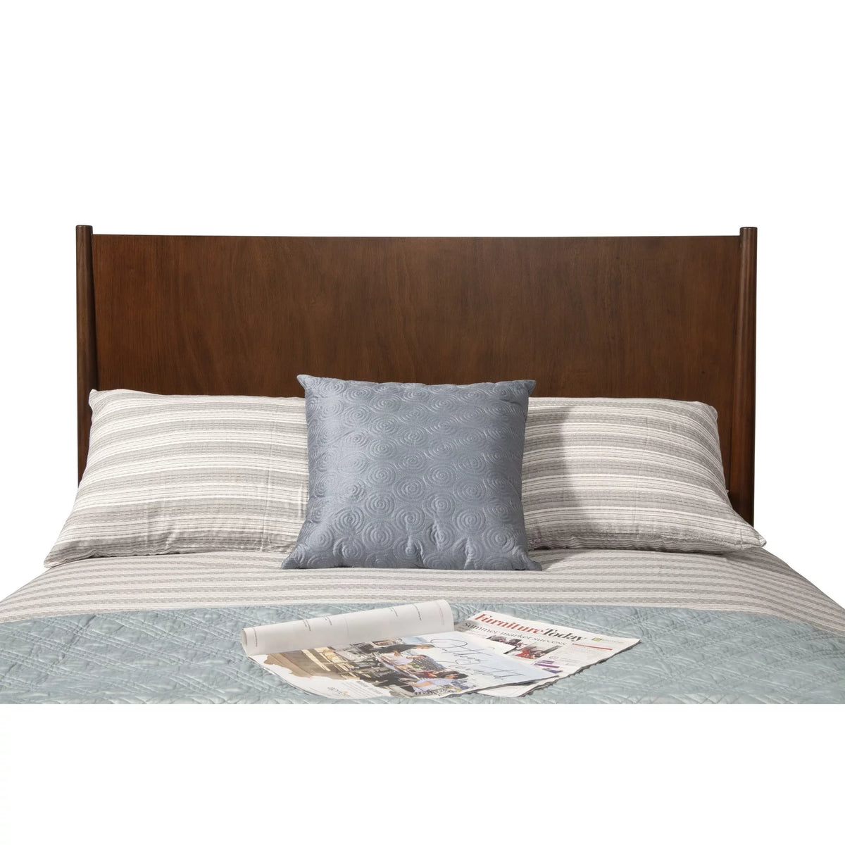 Gray Wood Queen Panel Bed K923