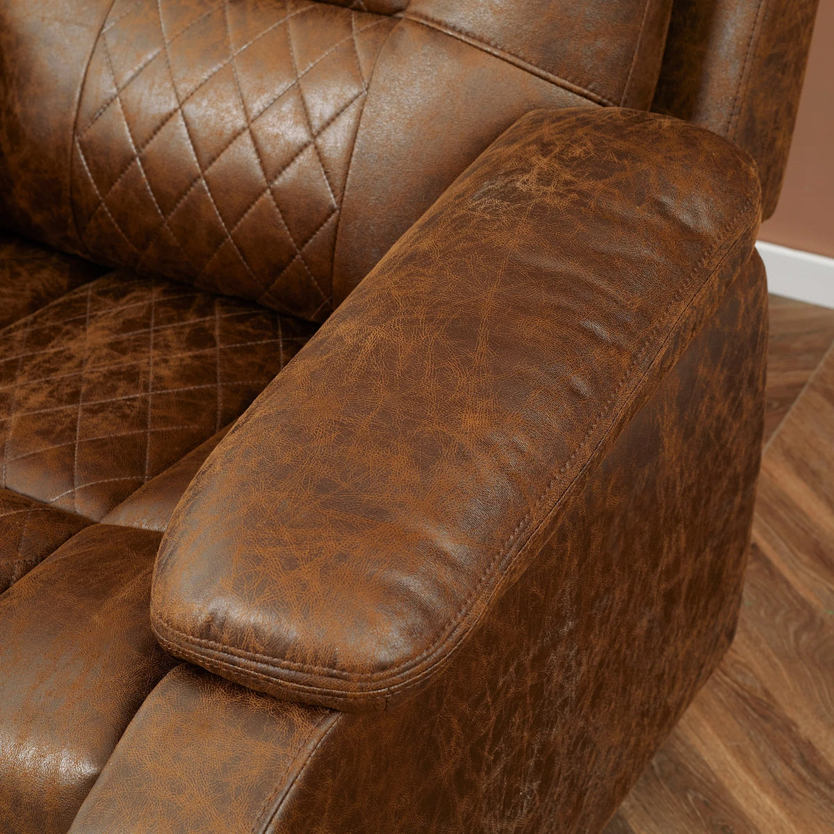 Brown Manual Recliner Chair G25590