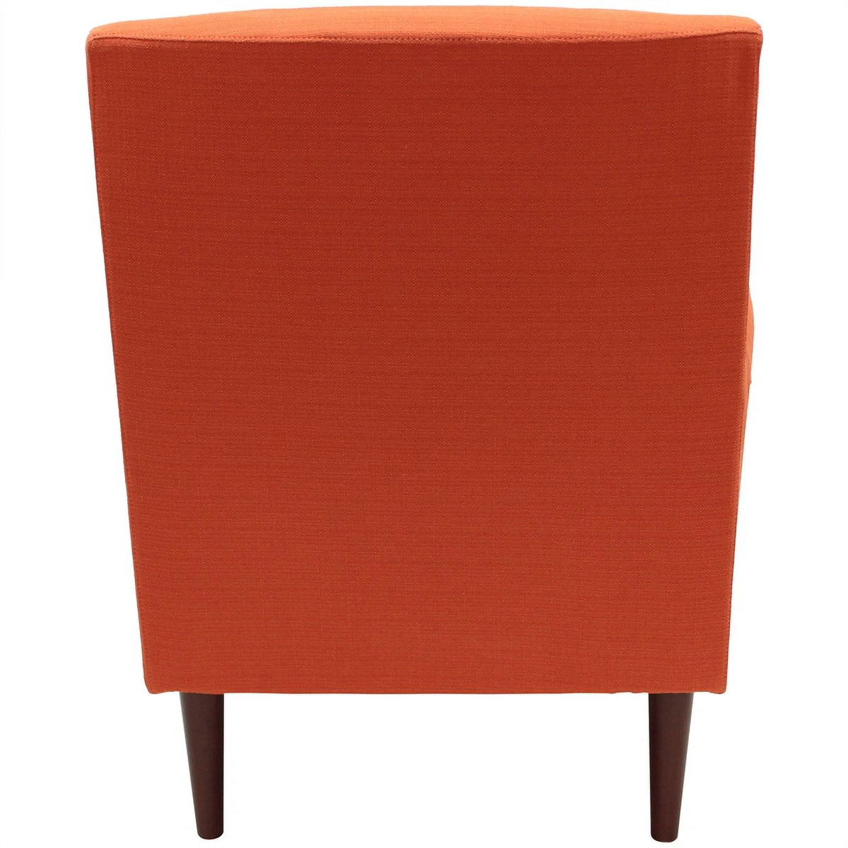 Orange Fabric Rolled Arm Lounge Chair K4231
