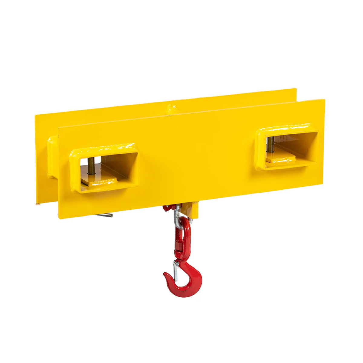 4000 LB Capacity Yellow Fork Mounted Crane with Swivel Hook P4375