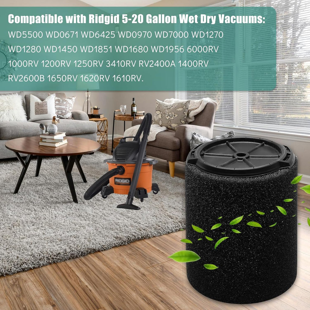 2 Pack Replacement Filter for Wet/Dry Vacuums X59590