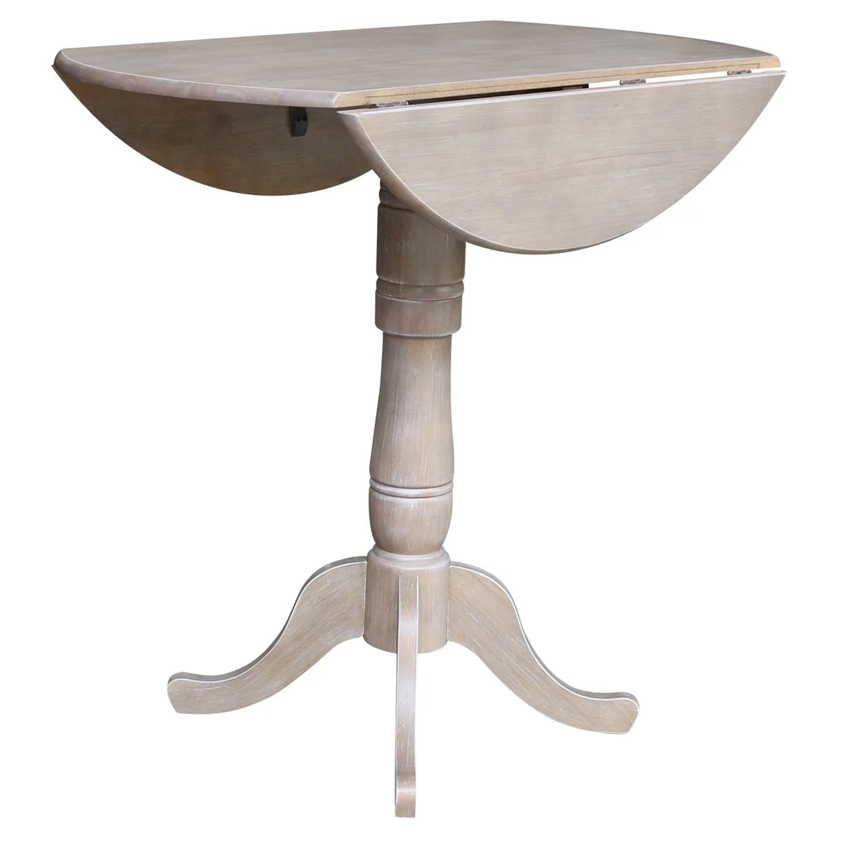 42" Round Dual Drop Leaf Pedestal Table J1422