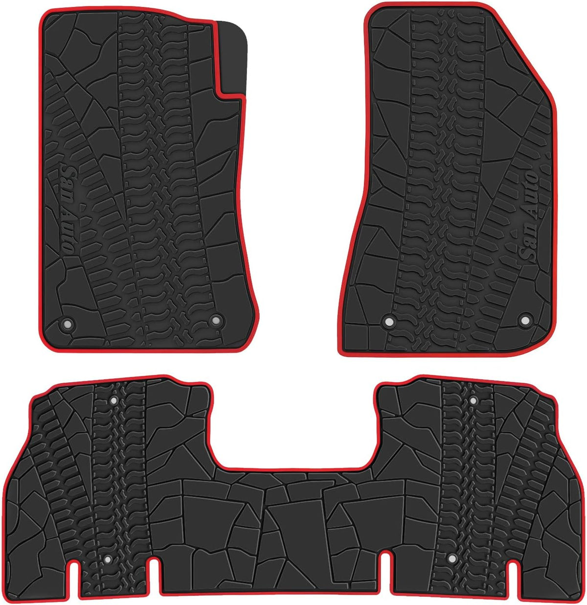 Black Rubber Car Floor Mat N661
