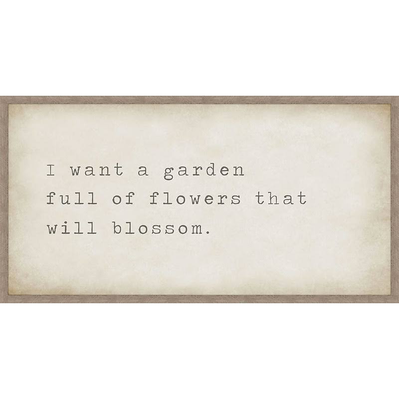Beige Framed Textual Art O644