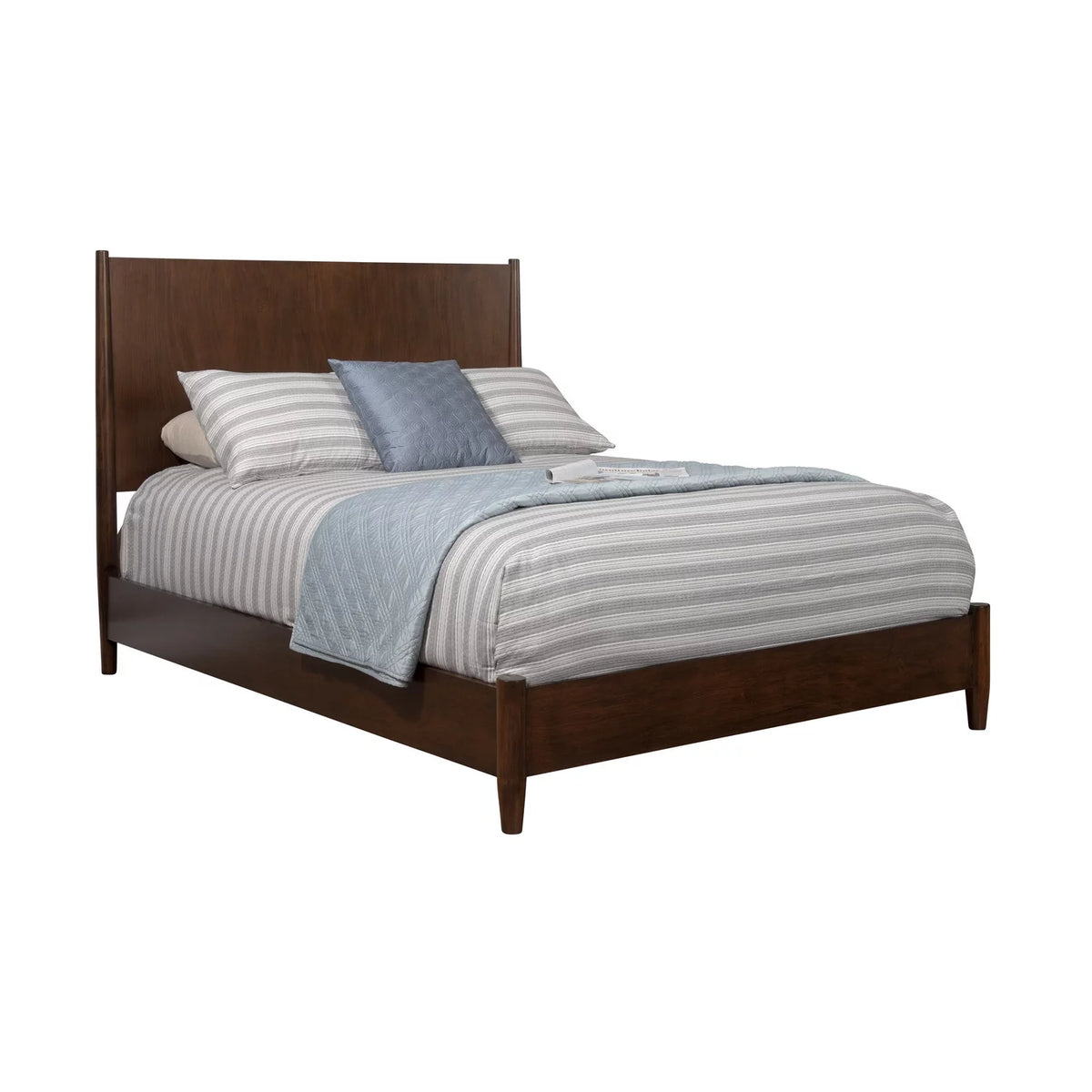 Gray Wood Queen Panel Bed K923