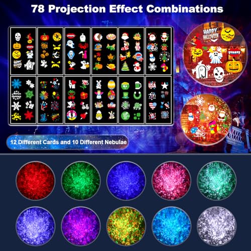Halloween Projector Lights Outdoor 2-in-1 with Timer I772