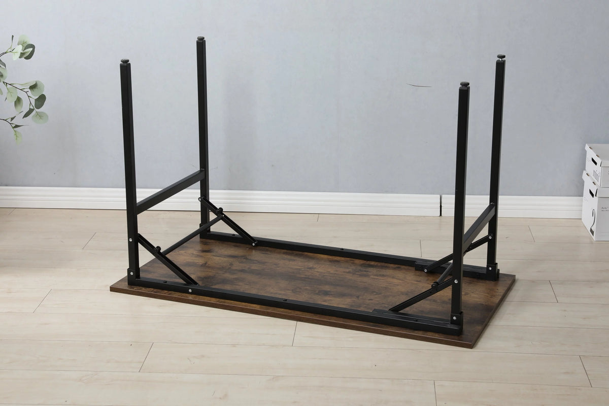 Folding Table Desk 31.5x15.7 Inches Black E550339
