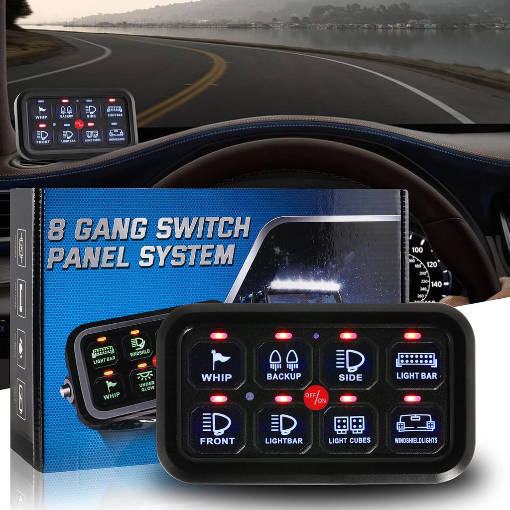 8 Gang Switch Panel with Touch Screen Q55461