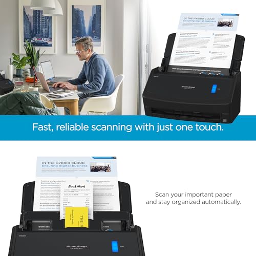 Black Color Document Scanner with Auto Document Feeder O605455
