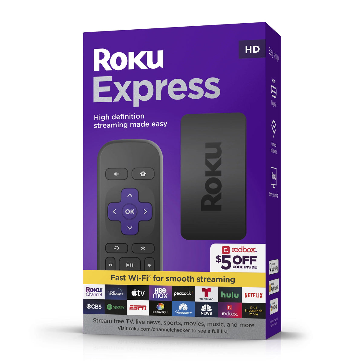 HD Streaming Device with HDMI Cable and Remote T491