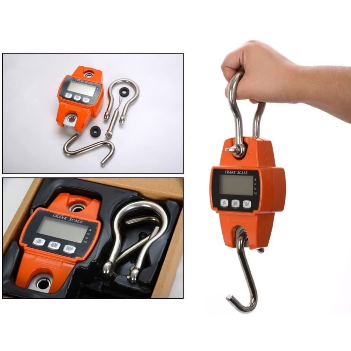 Portable Crane Scale 600 lbs X 0.2 lb J593655