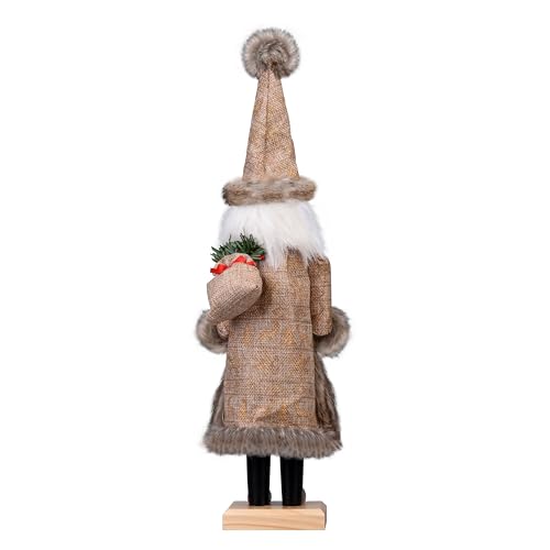 15 Inch Wooden Nutcracker Santa Christmas Decor S91972
