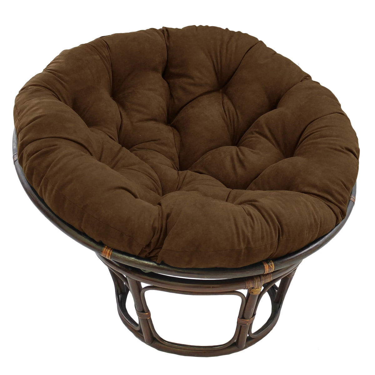 44 in. Solid Microsuede Papasan Cushion B183
