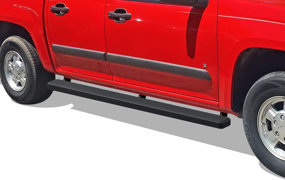 Black Powder Coated 5 inches Running Boards Side Steps Step Rails F1547