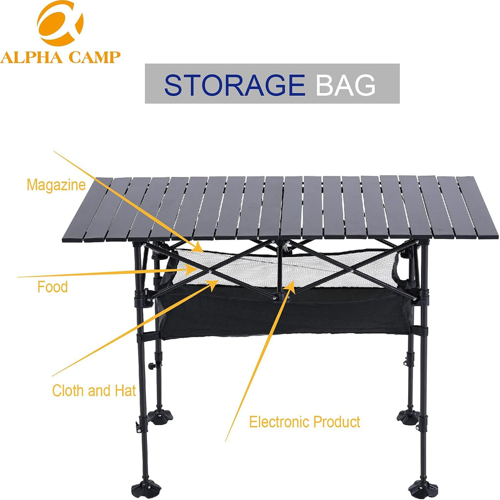 Adjustable Aluminum Camping Table Q16826