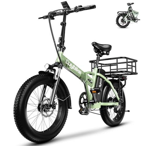 20" Fat Tire Folding Electric Bike with 48V 20AH Removable Battery L89829