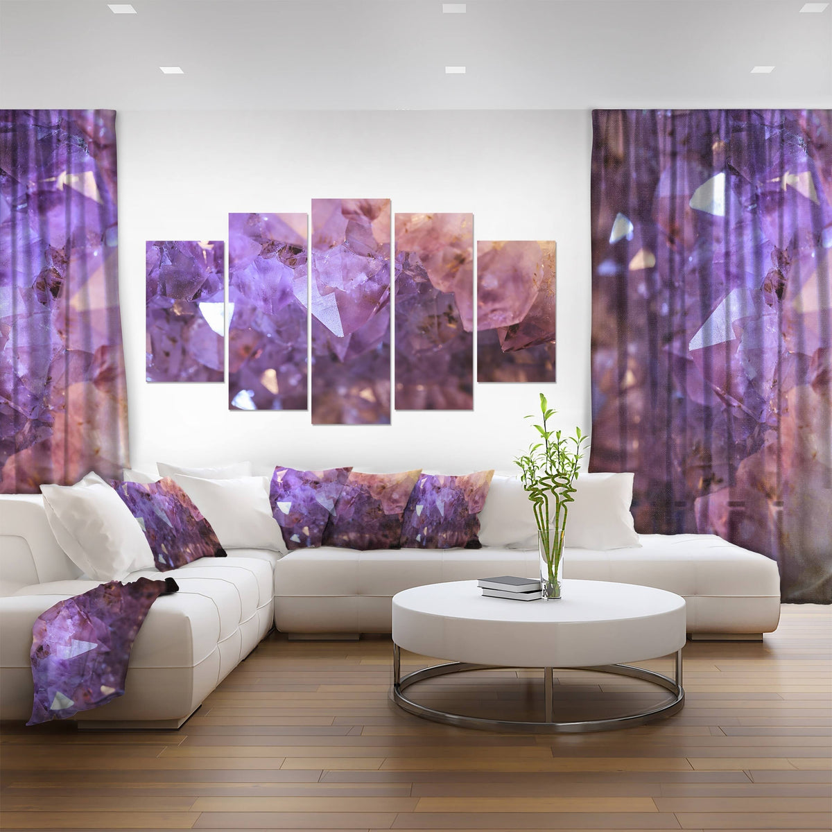 Large Abstract Canvas Artwork, 60 inch x 28 inch T69225
