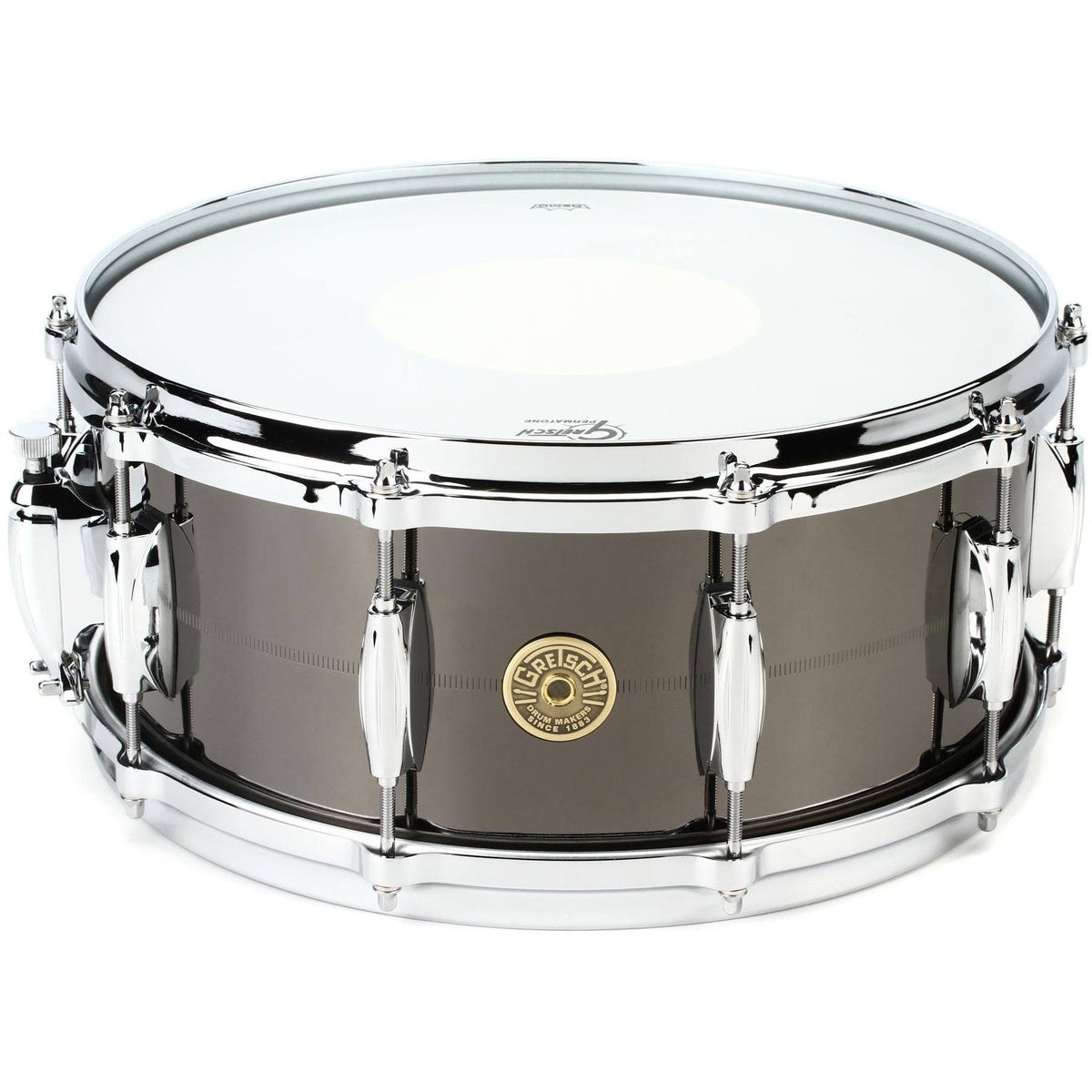 6x22 x 14x22 Black Nickel Over Brass Snare Drum P6164