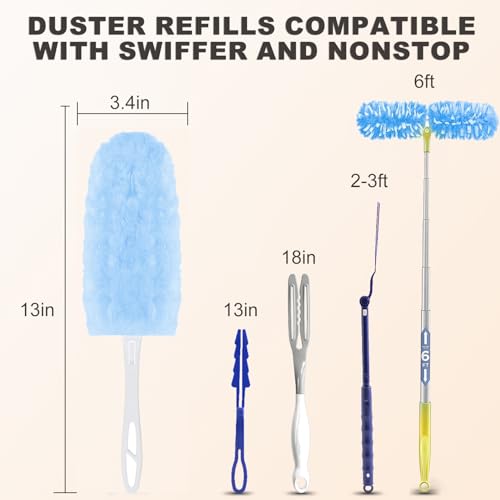 360 Dusters Refills Kit with 4X Microfibers and 1 Handle P88327