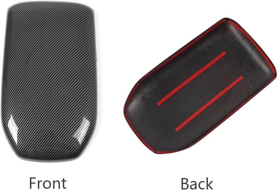 Carbon Fiber Color Car Interior Center Armrest Cover Console Box Panel Trim V673