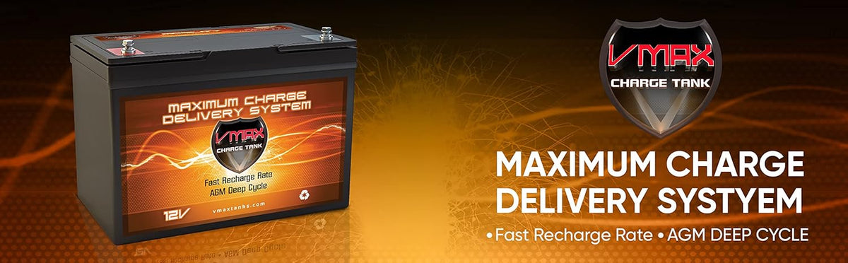 12V 100AH AGM Deep Cycle Group 27 Batteries K600