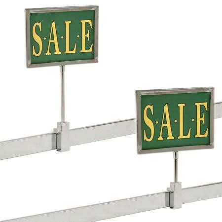 Rectangular Chrome Frame Magnetic Sign Holder, 10 Pack Y5737