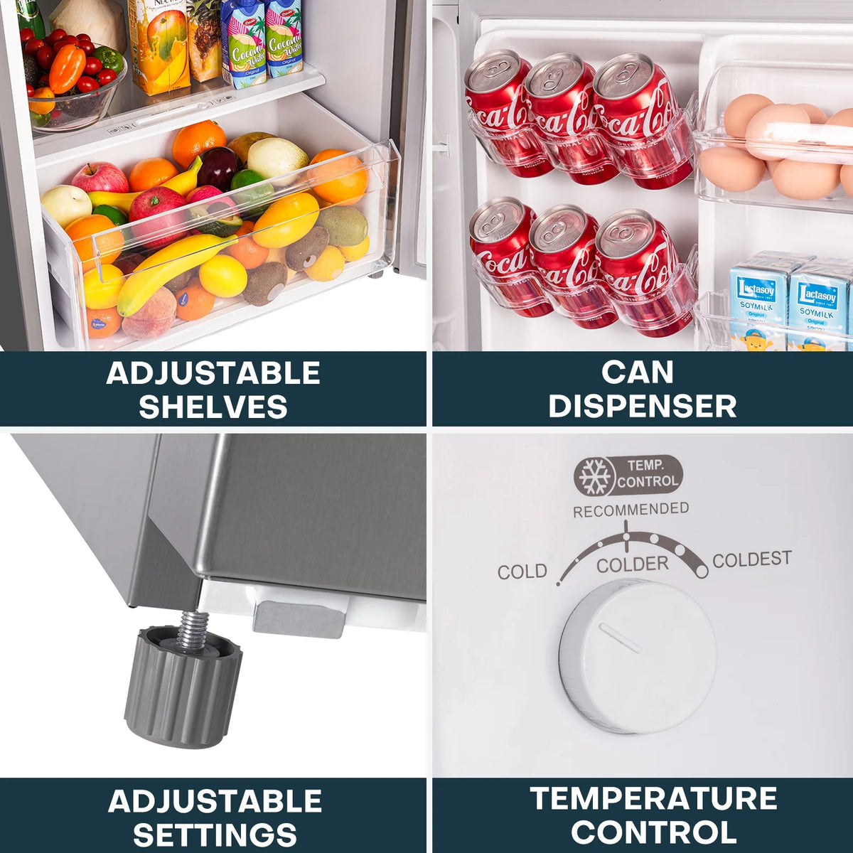 11.6 Cu.Ft. Double Door Fridge with Top Freezer Y50263