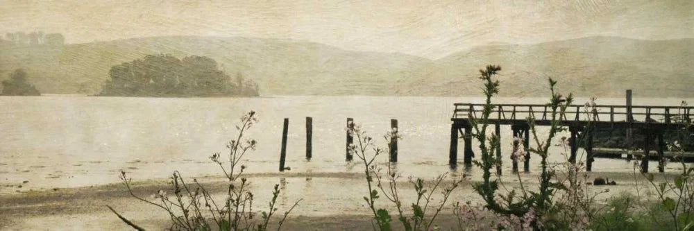 32x13 Black Ornate Wood Framed Museum Art Print S1530