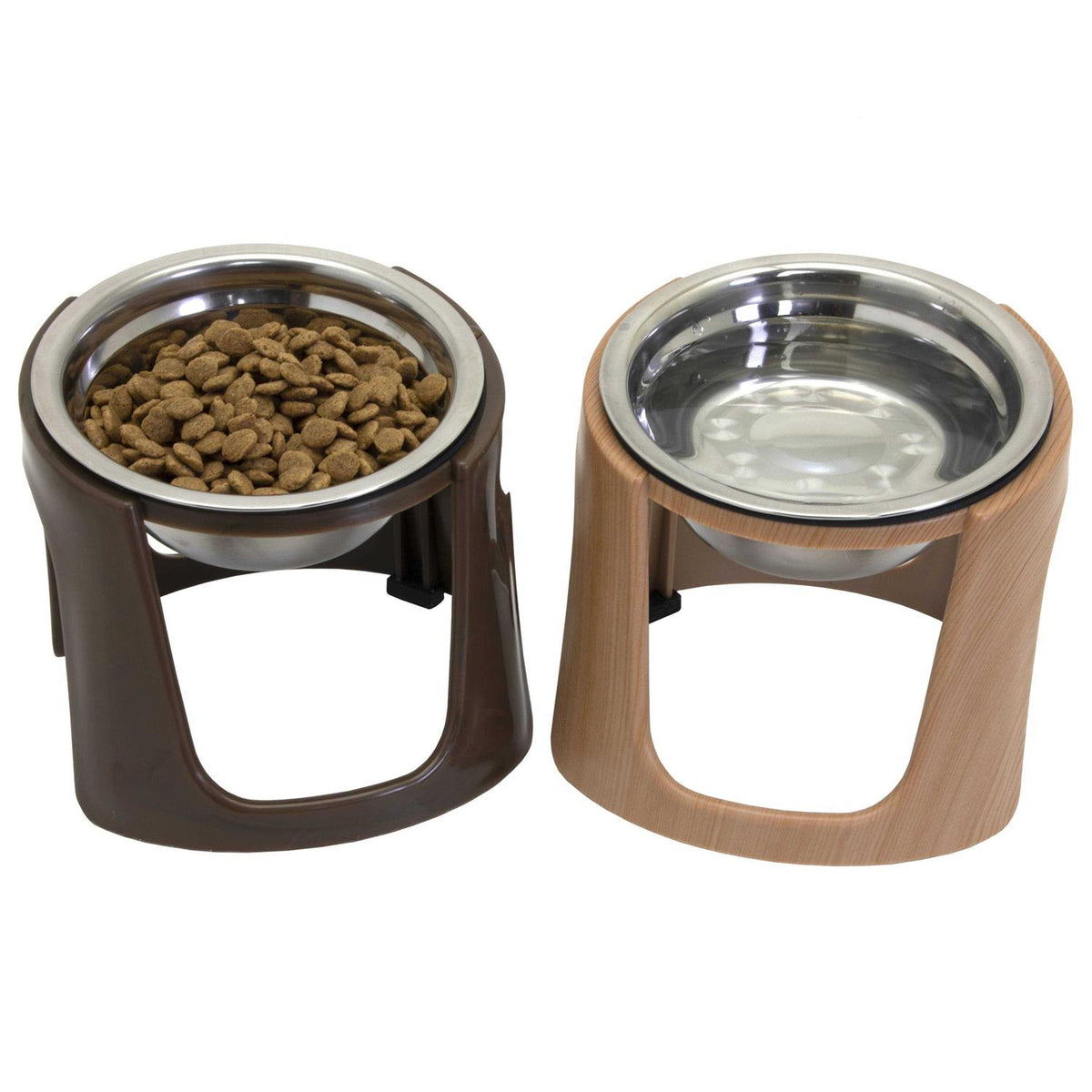 Raised Stainless Steel Food Bowls L822734