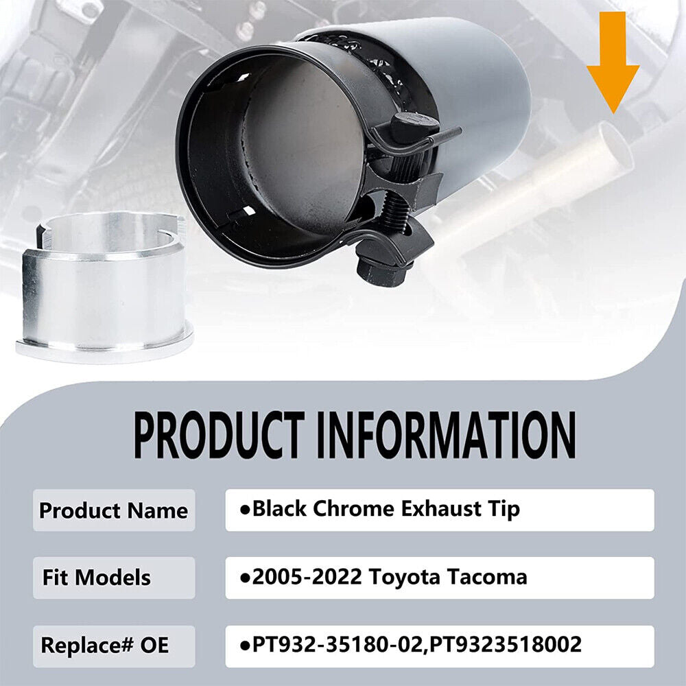 Black Chrome Exhaust Tip U438