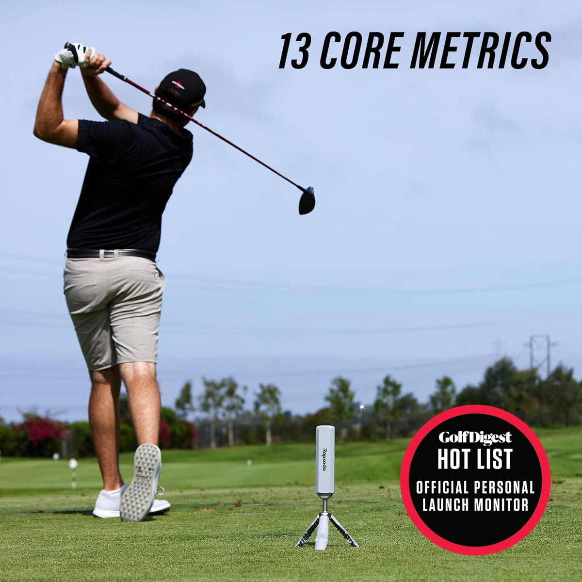 Grey Mobile Launch Monitor Golf Simulator V3230
