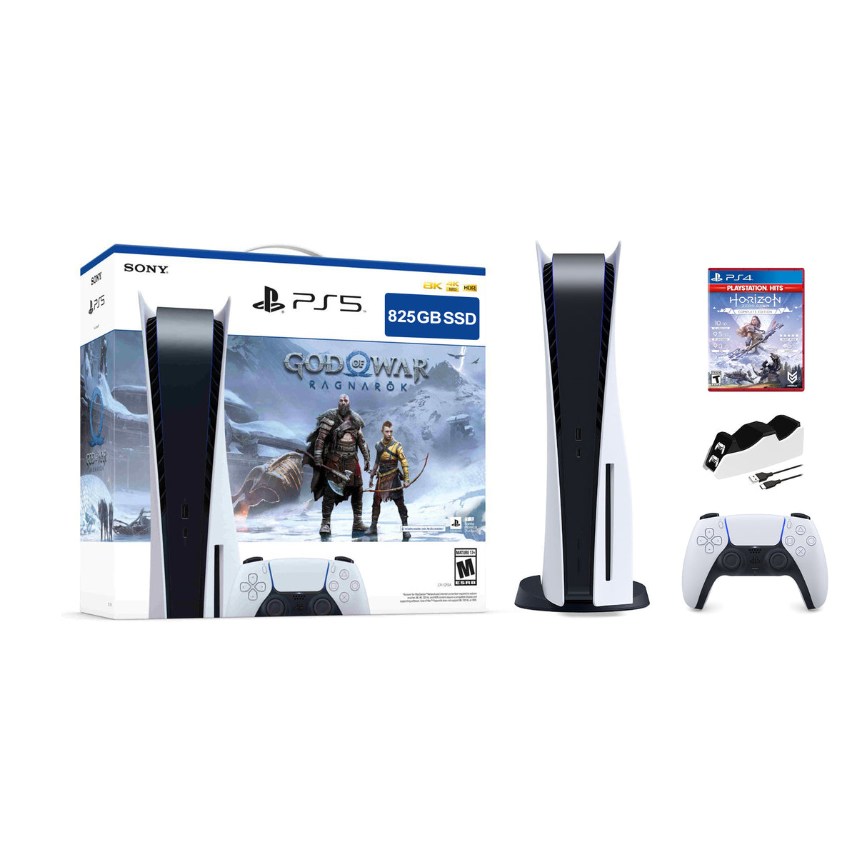 PlayStation 5 Disc Edition Bundle with Controller Charger T295400