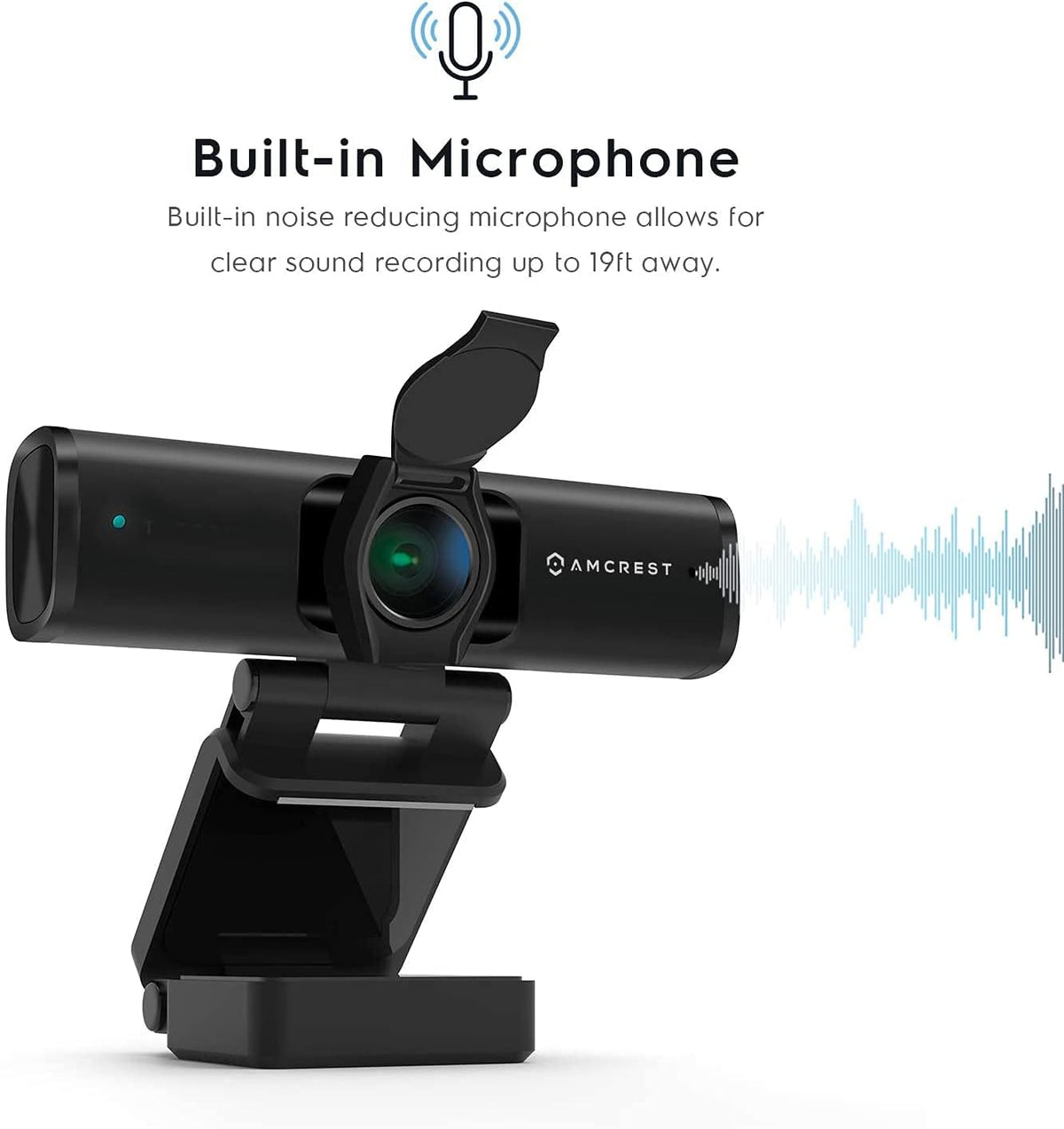4K Webcam with Microphone & Privacy Cover H622986