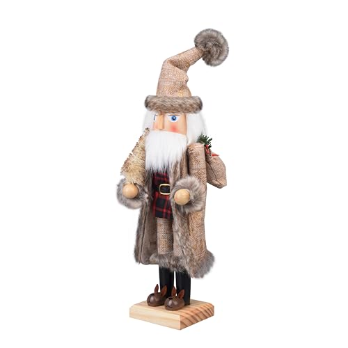 15 Inch Wooden Nutcracker Santa Christmas Decor S91972