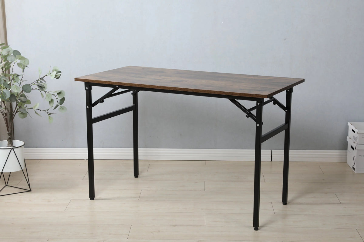 Folding Table Desk 31.5x15.7 Inches Black E550339